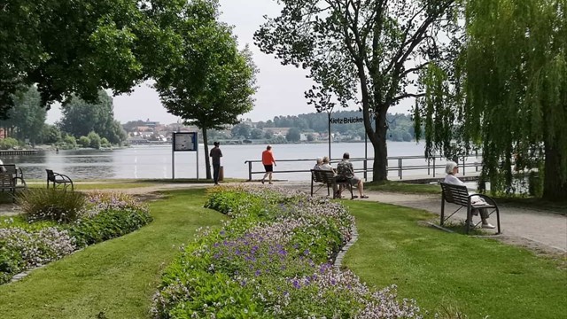 Waren am Mueritzsee, Park am Strand